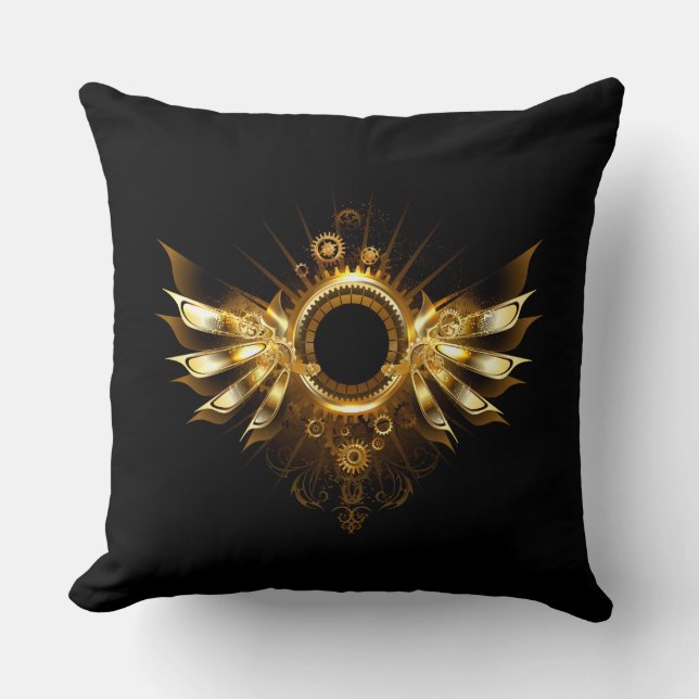Steampunk wings cushion (Front)