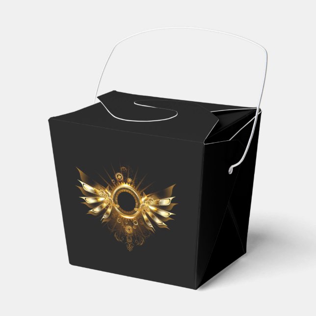 Steampunk wings favour box (Front Side)