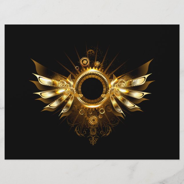 Steampunk wings flyer (Front)