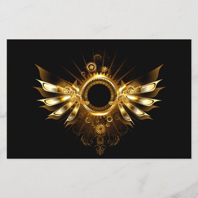 Steampunk wings flyer (Front)