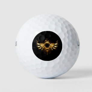 Steampunk wings golf balls
