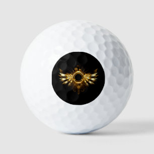 Steampunk wings golf balls