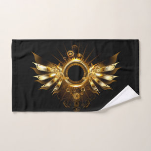 Steampunk wings hand towel