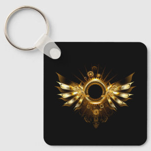 Steampunk wings key ring