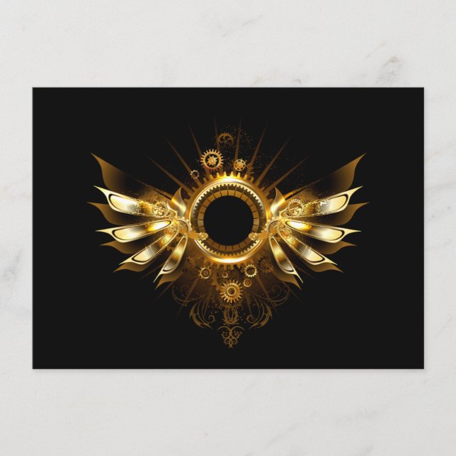 Steampunk wings menu (Front)