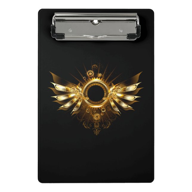 Steampunk wings mini clipboard (Front)