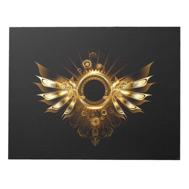 Steampunk wings notepad (Front)