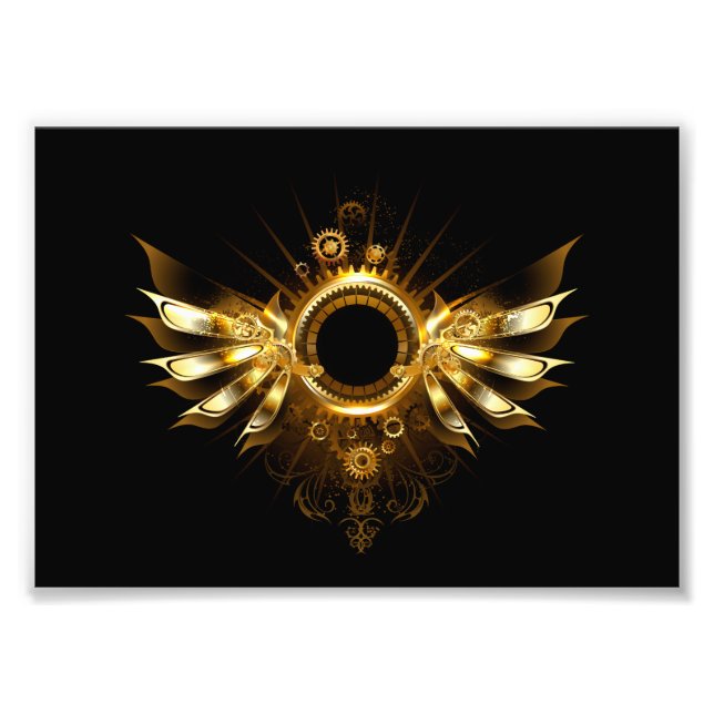 Steampunk wings photo print (Front)