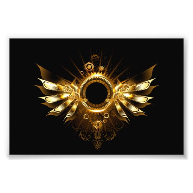 Steampunk wings photo print (Front)