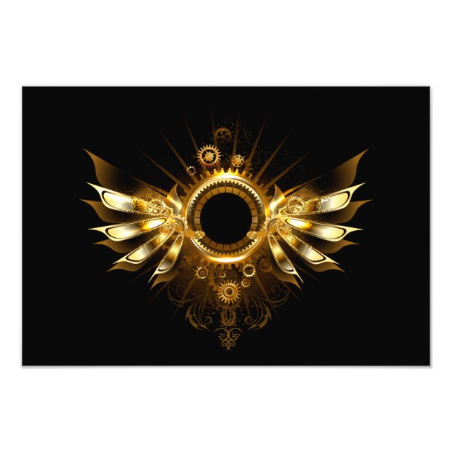 Steampunk wings photo print (Front)