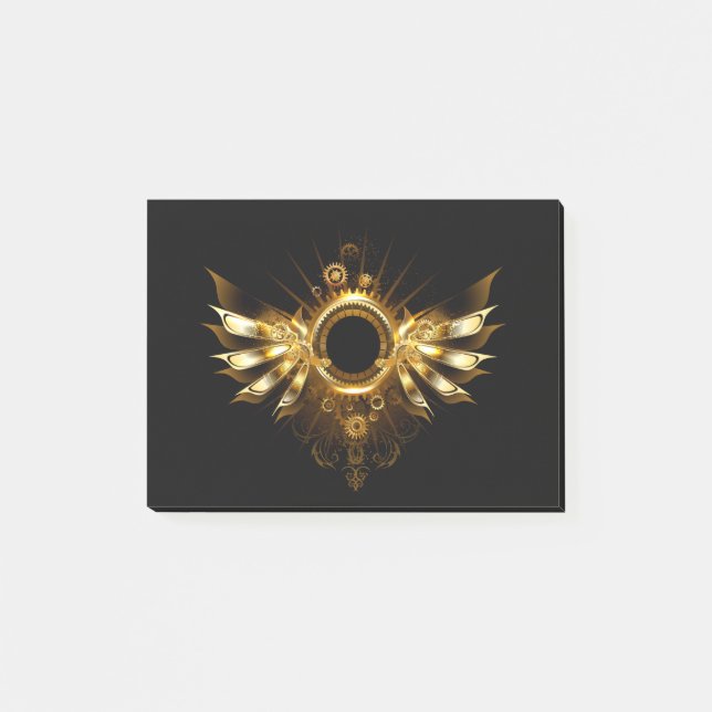 Steampunk wings post-it notes (Front)