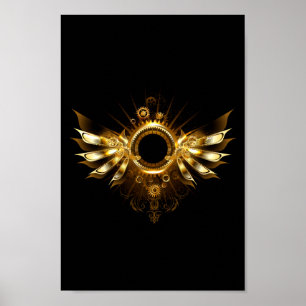 Steampunk wings poster