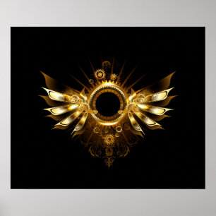 Steampunk wings poster