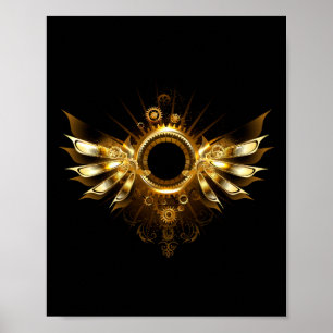 Steampunk wings poster