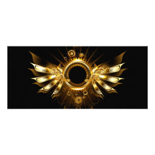 Steampunk wings rack card
