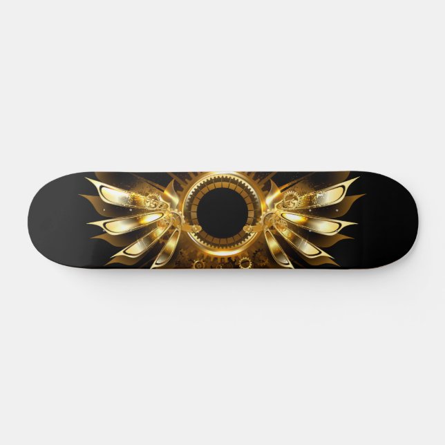 Steampunk wings skateboard (Horz)