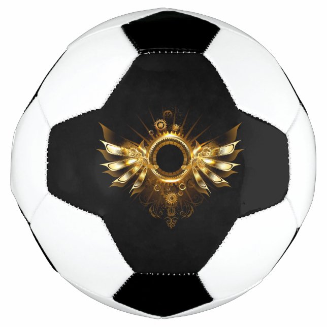 Steampunk wings soccer ball (Front)