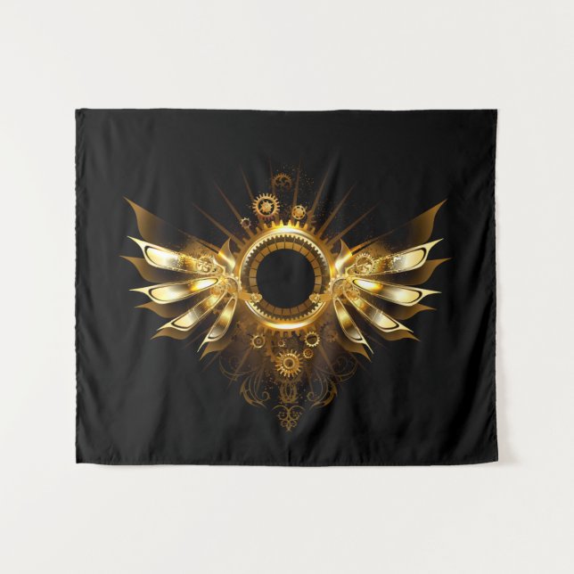 Steampunk wings tapestry (Front (Horizontal))