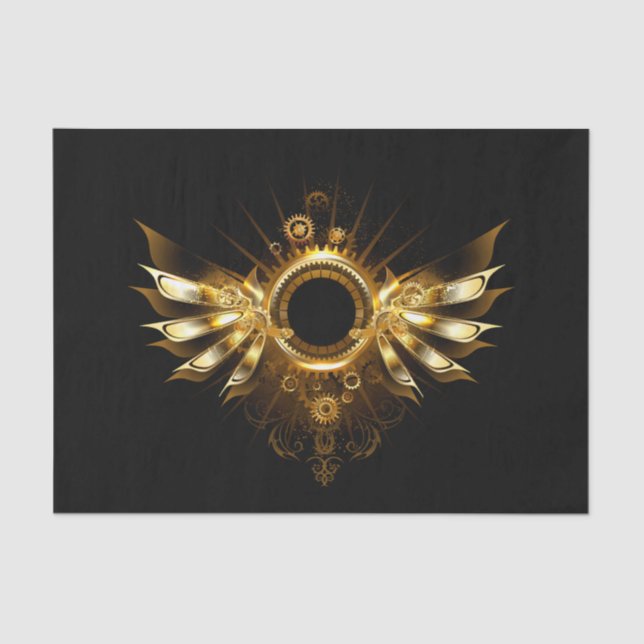 Steampunk wings tissue paper (Front)