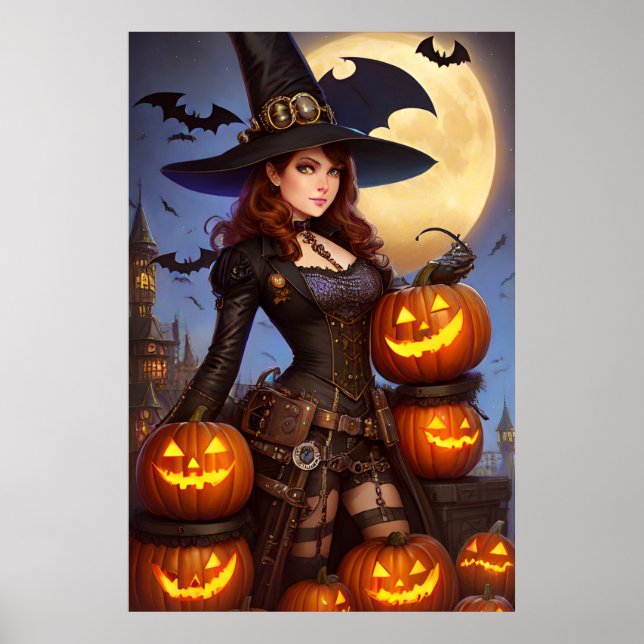 Steampunk Witch 1 Poster (Front)
