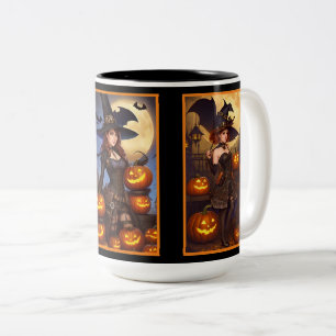 Steampunk Witches Two-Tone Coffee Mug