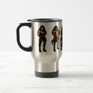 Steampunk Woman Project Manager Travel Mug