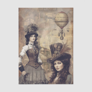 Steampunk Woman Tissue Paper
