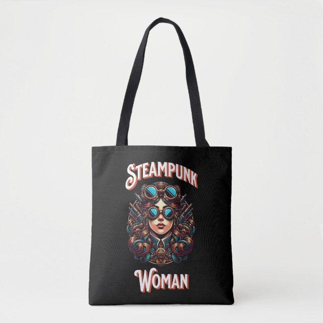 Steampunk Woman Tote Bag (Front)