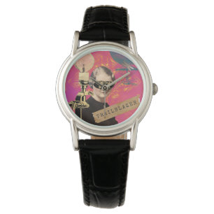 Steampunk Woman Trailblazer Pop Art  Watch