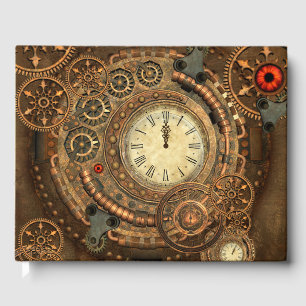 Steampunk, wonderful clockwork guest book