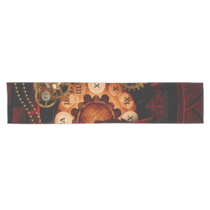 Steampunk, wonderful clockwork short table runner