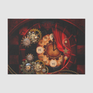 Steampunk, wonderful clockwork tissue paper