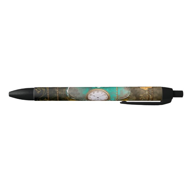 Steampunk, wonderful heart black ink pen (Bottom)