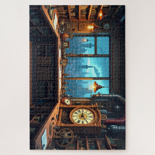 Steampunk Workshop Jigsaw Puzzle (Vertical)