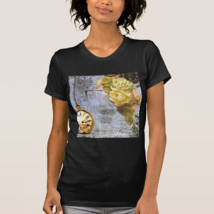 Steampunk & Yellow Roses T-Shirt
