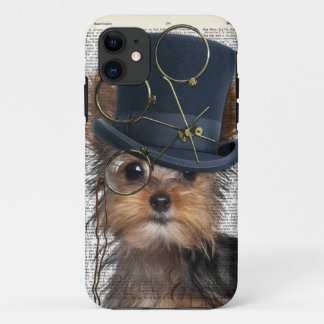 Steampunk Yorkie on a Vintage Dictionary Page Case-Mate iPhone Case