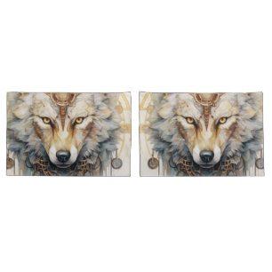 Steamshadow Steampunk Wolf Pillowcase