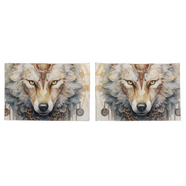 Steamshadow Steampunk Wolf Pillowcase (Back-Set)