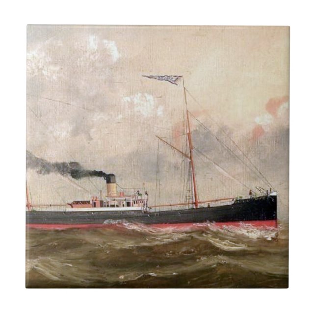 Steamship Louise 1800s Tile (Front)