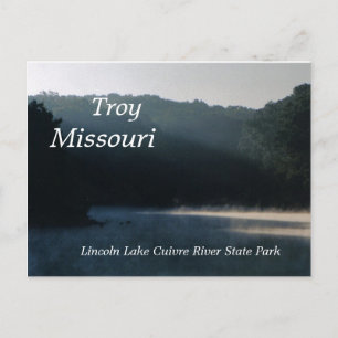 Steamy Lincoln, Troy, Missouri, post card