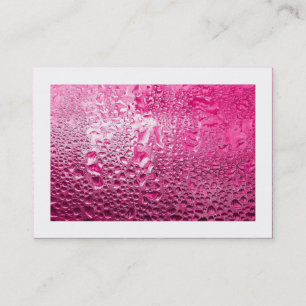 Steamy Pink (bordered) Business Card