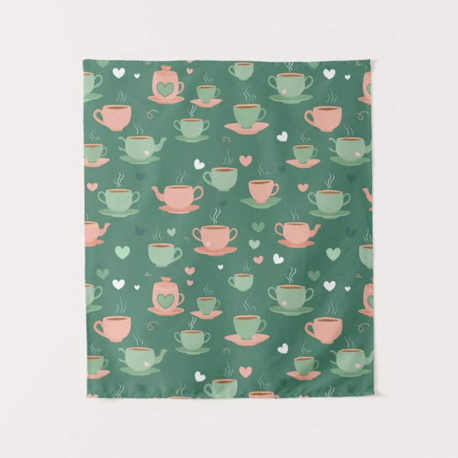 Steamy Sips Tapestry (Front)