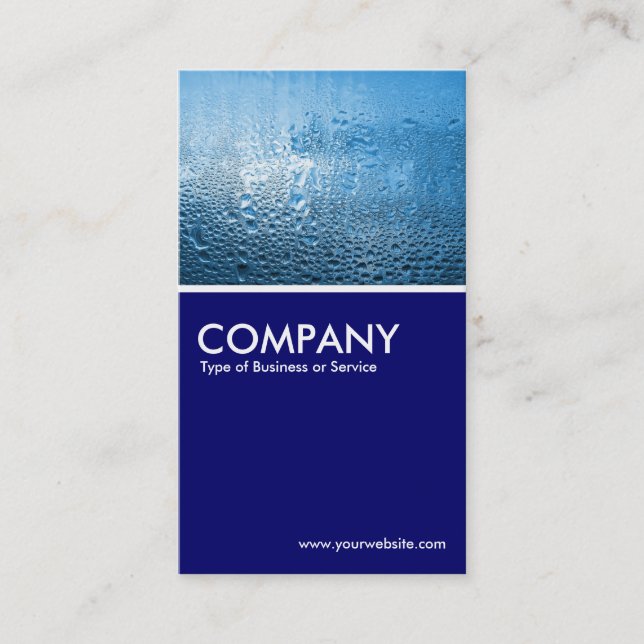 Steamy Window - Deep Navy Business Card (Front)
