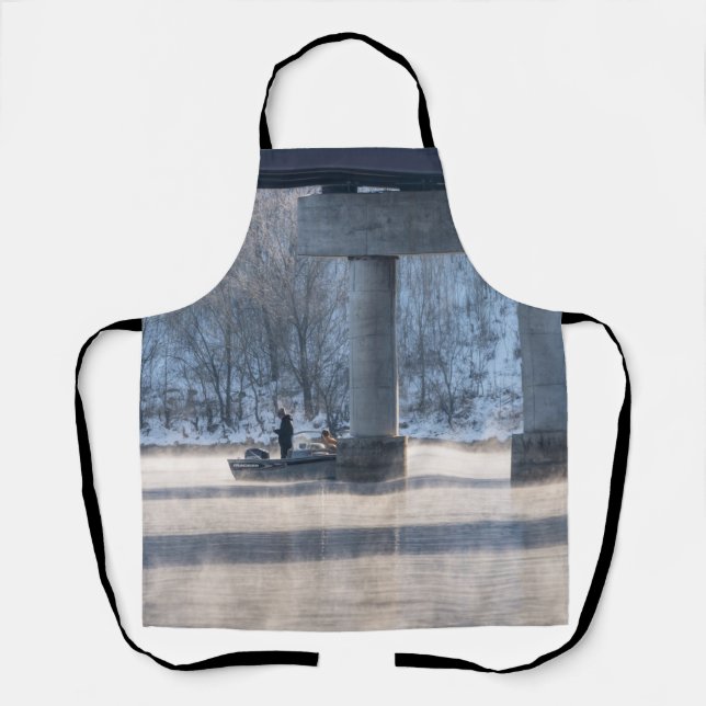 Steamy Winter Fishing Table Rock Lake Apron (Front)
