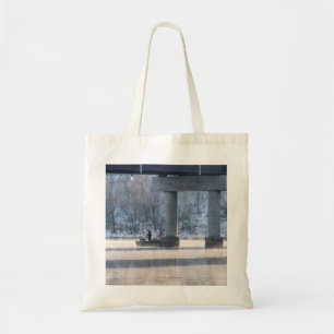 Steamy Winter Fishing Table Rock Lake Tote Bag