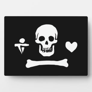 Stede Bonnet Pirate Flag Jolly Roger Plaque