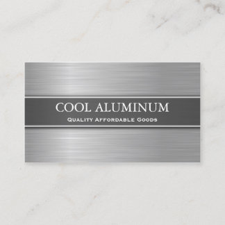 Steel / Aluminium Effect Business Card
