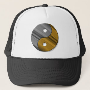 steel and brass trucker hat