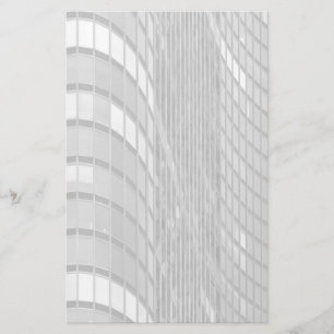 Steel and glass curtain wall of modern stationery