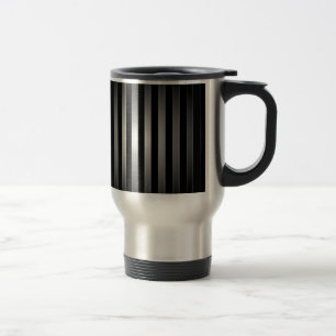 steel bars background travel mug